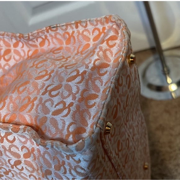 Loewe Orange Leather & Canvas Tote bag - Picture 4 of 8